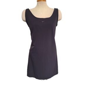 Nike‎ Bliss Dri Fit Dress XL Built In Bra Shorts Black Yoga Training Tennis